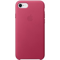 Клип-кейс Apple Leather Case для iPhone 7/8 (розовая фуксия)